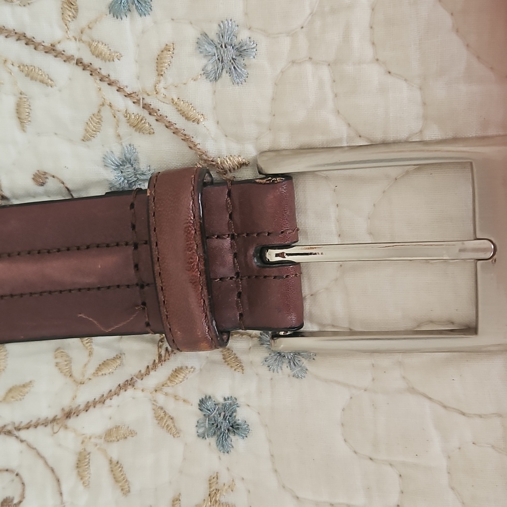Genuine Leather Vintage Men's Brown Belt Size 36 - Picture 4 of 13